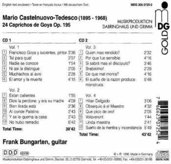 2CD Mario Castelnuovo Tedesco: 24 Caprichos De Goya Para Guitarra Op. 195