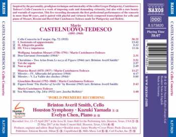 CD Mario Castelnuovo Tedesco: Cello Concertos