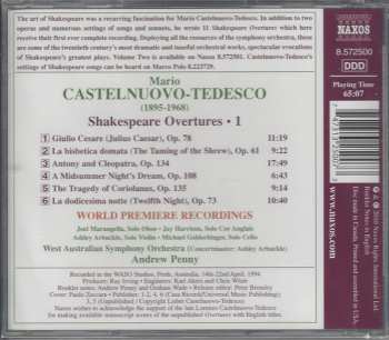 CD Mario Castelnuovo Tedesco: Shakespeare Overtures • 1