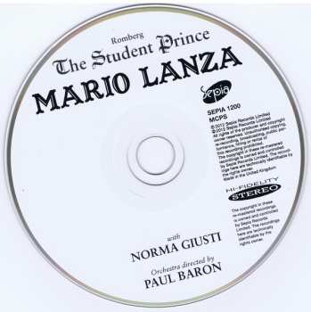 CD Mario Lanza: The Student Prince