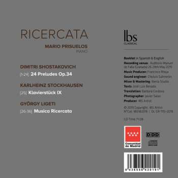 CD Dmitri Shostakovich: Ricercata