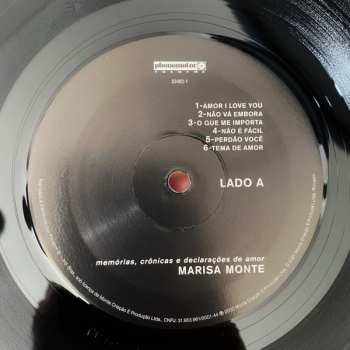 LP Marisa Monte: Memórias, Crônicas E Declarações De Amor LTD