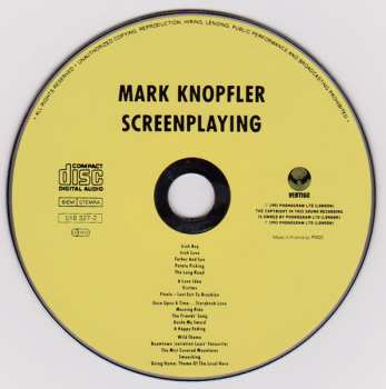 CD Mark Knopfler: Screenplaying