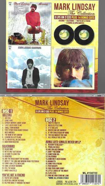 Album Mark Lindsay: The Collection 3 LPs On 2 CDs + 14 Bonus Cuts