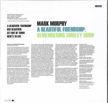 LP Mark Murphy: Mark Murphy - A Beautiful Friendship : Remembering Shirley Horn