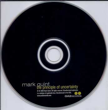 CD Mark Quint: The Principle Of Uncertainty