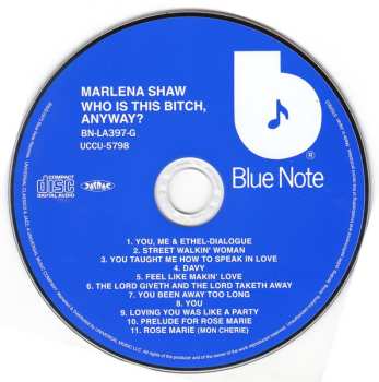 CD Marlena Shaw: Who Is This Bitch, Anyway?  