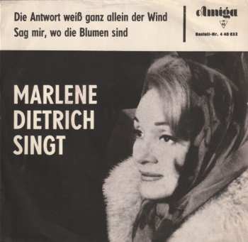 SP Marlene Dietrich: Marlene Dietrich Singt