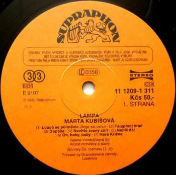 LP Marta Kubišová: Lampa