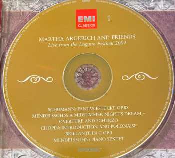 3CD Martha Argerich And Friends: Live From The Lugano Festival 2009