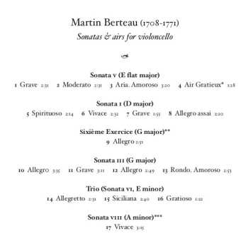 CD Christophe Coin: Sonatas & Airs For Violoncello