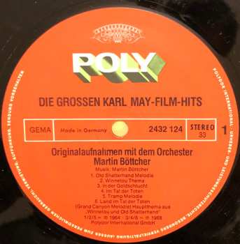 LP Martin Böttcher: Die Grossen Karl May Film-Hits
