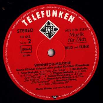 LP Martin Böttcher: Winnetou-Melodie (Martin Böttcher Dirigiert Seine Großen Karl-May-Filmerfolge