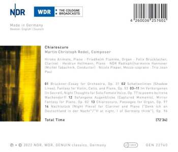 CD Martin Christoph Redel: Chiaroscuro