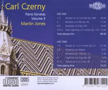 2CD Martin Jones: Czerny: Piano Sonatas, Vol. 3