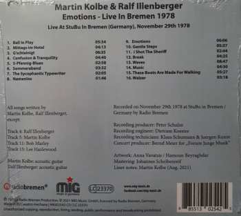 CD Ralf Illenberger: Emotions - Live In Bremen 1978