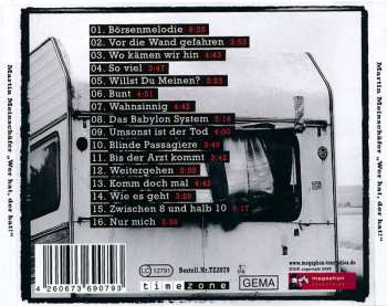 CD Martin Meinschäfer: "Wer Hat, Der Hat!"