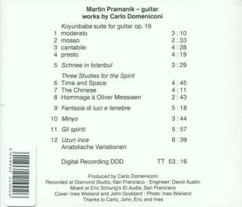 CD Carlo Domeniconi: Gli Spiriti  (Works By Carlo Domeniconi)