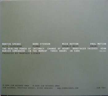 CD Martin Speake: Change Of Heart