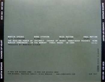 CD Martin Speake: Change Of Heart