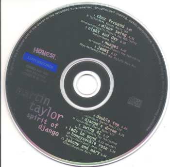 CD Martin Taylor: Spirit Of Django