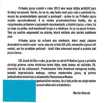 CD Martin Uherek: Príbehy Jazzu