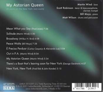 CD Bill Mays: My Astorian Queen - 25 Years On The New York Jazz Scene