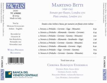 CD Martino Bitti: Sonate Per Flauto, 1711
