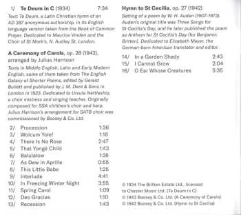 CD Martinů Voices: Britten