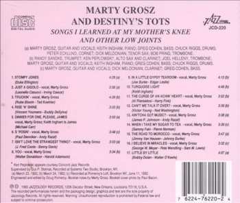 CD Marty Grosz: Songs I Learned At My Mother's Knee And Other Low Joints