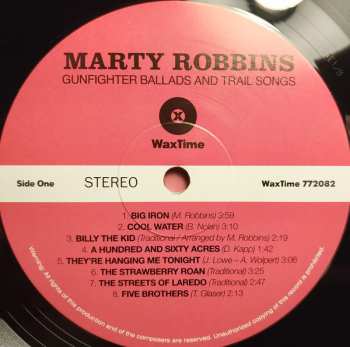 LP Marty Robbins: Gunfighter Ballads And Trail Songs
