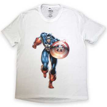 Merch Marvel Comics: Marvel Comics Unisex T-shirt: Captain America Running (small) S