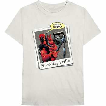 Merch Marvel Comics: Tričko Deadpool Birthday Selfie  S