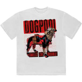 Merch Marvel Comics: Marvel Comics Unisex T-shirt: Deadpool Dogpool Smells Like Trouble (small) S