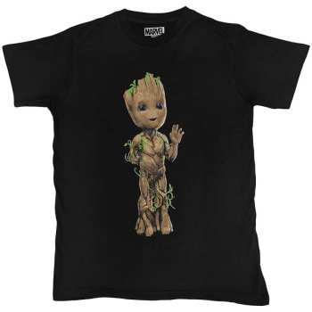 Merch Marvel Comics: Marvel Comics Unisex T-shirt: Guardians Of The Galaxy Groot Wave (small) S
