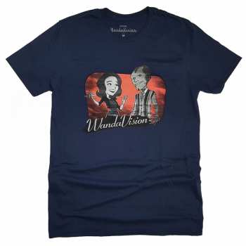 Merch Marvel Comics: T-shirt Wandavision Red Logo Marvel Comics Cartoon 