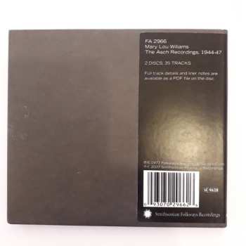 2CD Mary Lou Williams: Mary Lou Williams: The Asch Recordings 1944-47