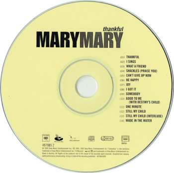 CD Mary Mary: Thankful