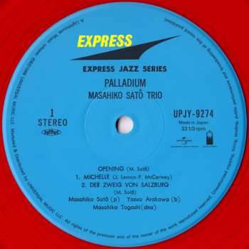 LP Masahiko Sato Trio: Palladium LTD