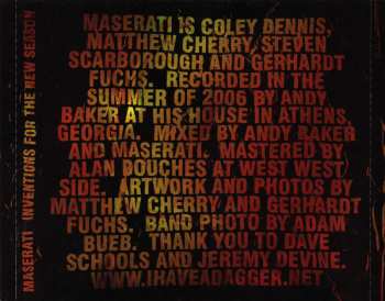 CD Maserati: Inventions For The New Season