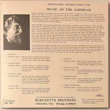 LP Master Wilburn Burchette: Music Of The Godhead For Supernatural Meditation CLR