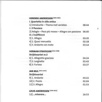 CD Louis Andriessen: Dutch String Quartets