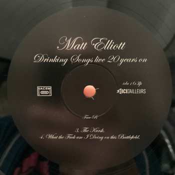 2LP Matt Elliott: Drinking Songs Live 20 Years On