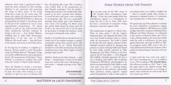 2CD Matthew Davidson: The Graceful Ghost: Contemporary Piano Rags 1960 - 2021 DLX