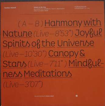 2LP Matthew Halsall: Salute To The Sun (Live At Hallé St. Peter's) LTD