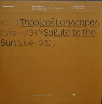 2LP Matthew Halsall: Salute To The Sun (Live At Hallé St. Peter's) LTD