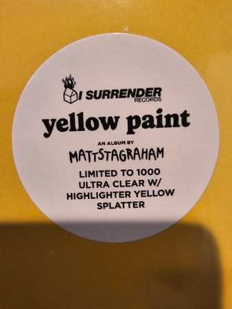 LP Mattstagraham: Yellow Paint CLR | LTD