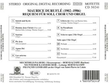 CD Maurice Duruflé: Requiem Für Soli, Chor Und Orgel