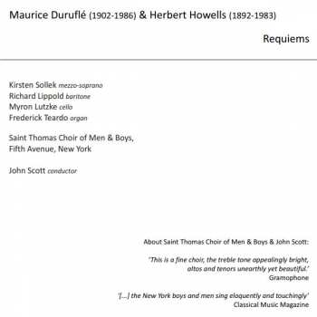 CD Maurice Duruflé: Requiems