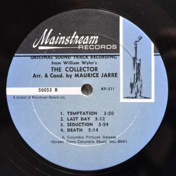 LP Maurice Jarre: The Collector (Original Sound Track Recording)